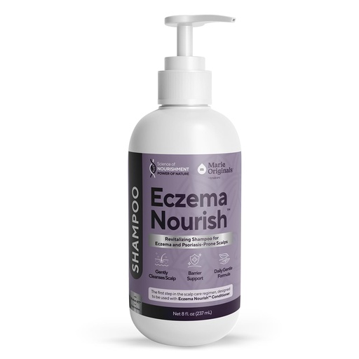 [BRSRGYDYCEARYYDO] Marie Originals Eczema & Psoriasis Nourishing Shampoo, Sulfate-Free Itchy Scalp Shampoo for Eczema-Prone and Sensitive Scalps, Gentle Daily Cleanser for Dry, Flaky, Irritated Scalp, 8 fl oz