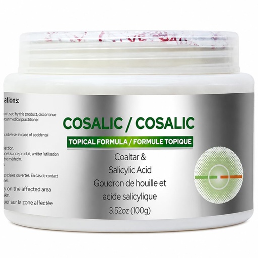 [BRSW2ZD4BYAQGGQV] SALVE Cosalic Coal Tar & Salicylic Acid Ointment (100 g / 3.5 oz) - Psoriasis Relief Cream for Scaly, Itchy, Flaky Skin