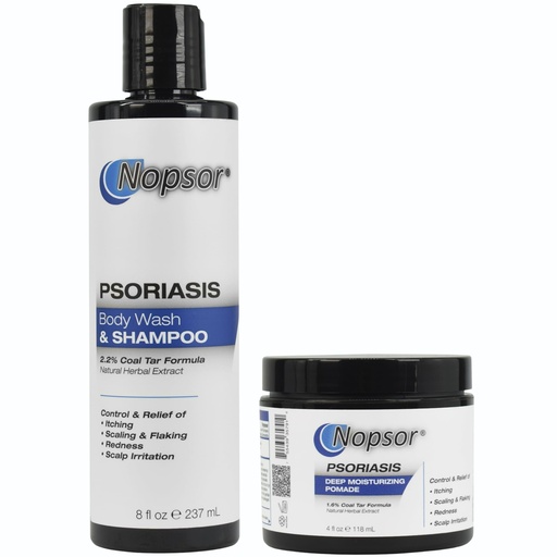 [BRSROHAQPMIQKF37] Psoriasis Control Solution: Ointment and Body Wash/Shampoo for Scalp and Skin - Coal Tar Calms Skin While Softening Scales and Plaques - Salicylic Acid Exfoliates - 2 Step Treatment