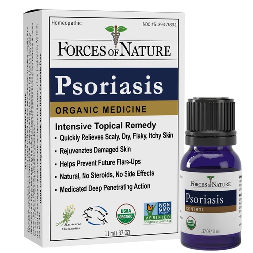 [BRSWI2QMAQGWMAD6] Forces of Nature Psoriasis Treatment, Organic Homeopathic Medicine, 0.37 Fl Oz, Psoriasis Control for Scalp & Skin Care, Multi Symptom Dry Skin Relief