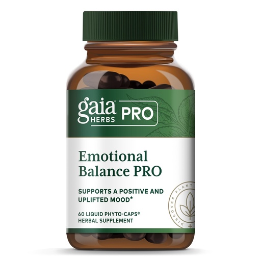 [BRSRAGL3AV7QMDLB] GAIA HERBS PRO Emotional Balance - Supports Stress & Cognitive Health* - St. John's Wort, Passionflower, Vervain & Oats - Vegan - 60 Liquid Phyto-Caps (60 Servings)