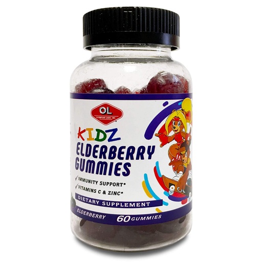 [BRSWIAQOCQBBWET6] Olympian Labs Kid's Elderberry Gummies | Packed with Vitamin C and Zinc | 60 Count