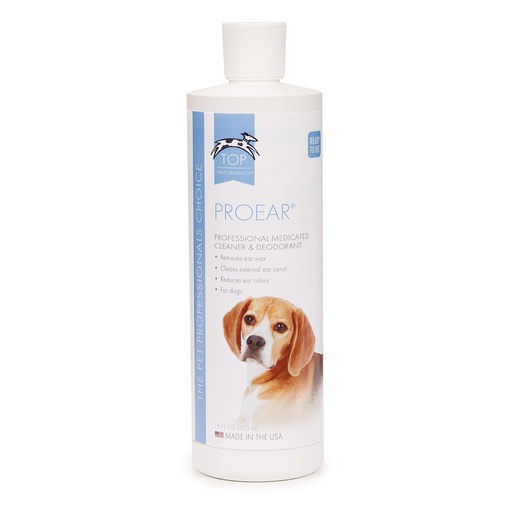 [BRSWIYQOA4OQMCDI] Top Performance ProEar Professional Medicated Ear Cleaners — Versatile and Effective Solution for Cleaning Dog and Cat Ears, 16 oz.