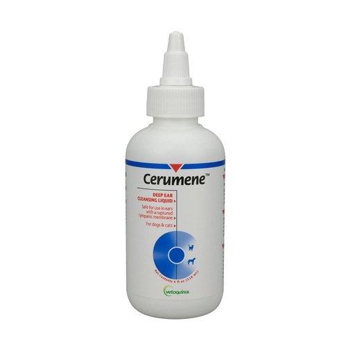 [BRSWI2T5AAMAAG3Y] Vetoquinol Cerumene Deep Ear Cleansing Liquid - Ear Cleaner with Gentle Formula for Cats & Dogs - Supports Wax Softening & Canal Comfort - Quick-Drying Liquid Form - 4oz