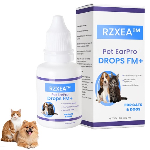 [BRSRYYDQCAIAAADZ] RZXEA Pet EarPro Drops, 2026 New Professional Ear Drops for Dogs and Cats, Relieves Itching (1 Bottle)