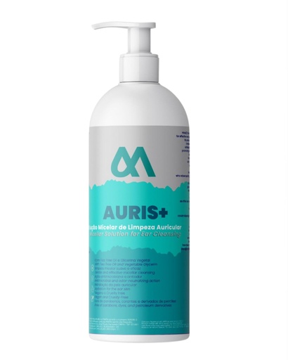 [BRSRGAY5CAJRADTO] Manzz Auris+ Professional Ear Cleaning Solution 500ml | Hygiene & Odor Control | Softens and Protects the Ear Canal | Professional Use for Dogs and Cats