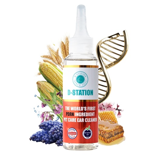 [BRSRAZD3BYFR43Y4] D-STATION PDRN Pet Care Ear Cleaner – Otic Formula for Dogs & Cats of All Ages, Soothes Itchy Ears, Calms Ear Irritation & Keeps Ears Clean, Supports Healthy Ear Skin (4oz)