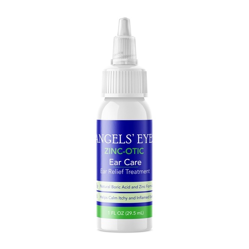 [BRSROBICAR5RU2TX] Angels’ Eyes Zinc-Otic Ear Relief Treatment for Dogs and Cats Soothe Ear Infections Calm Itchy Inflamed Ears Natural BA and Zinc Formula 1 Ounce