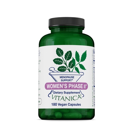 [BRSWIZQ6OUNQGGDI] Vitanica Women's Phase II, Menopause Support, Vegan, 180 Capsules
