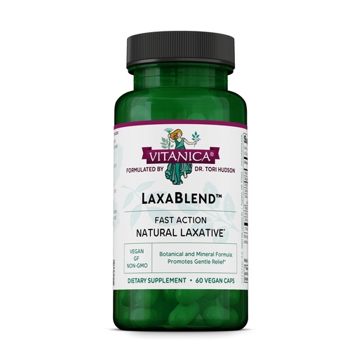 [BRSWIYYYAR6BSCQ7] Vitanica LaxaBlend - Natural Laxative Support with Cascara, Senna, Cape Aloe, Magnesium & Vitamin C - Supports Constipation Relief - for Short Term Use - Vegan - 60 Capsules