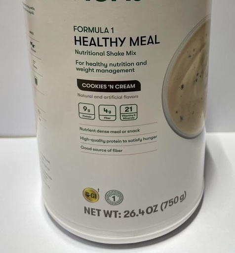 [BRSRYZQNDMHQOYD7] HERBAL Formula 1 Instant Healthy Meal - Cookies N' Cream - Nutritional Shake Mix - for Healthy Nutrition 26.4 Oz (750g)