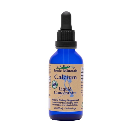 [BRSWYZQFOAMGG2QZ] Eidon Ionic Minerals Calcium - Calcium Supplement, Liquid Concentrate, Mineral Dietary Supplement for Healthy Teeth, Muscle Function - 2 Ounce Bottle