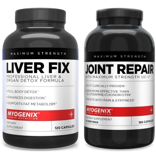 [BRSREHAQBB5QOCD2] Myogenix Joint & Tissue Supplement & Liver Support Supplement – Advanced Detox & Mobility Formula – UC-II Collagen, MSM, and Herbal Support for Joint & Organ Wellness