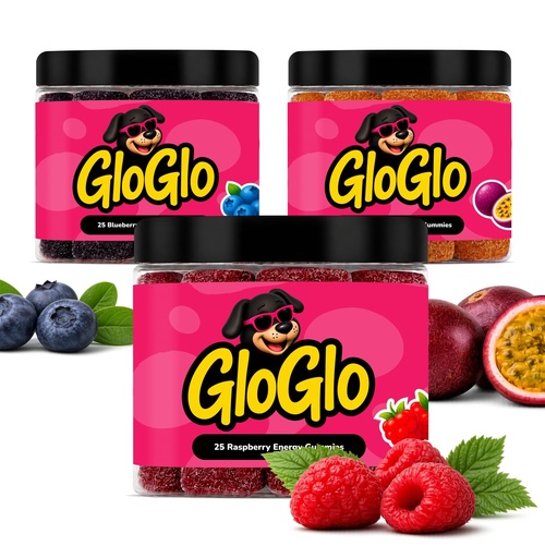 [BRSRYYL6B4HQY3IV] GloGlo Dextrose Energy Chews | Glucose Gummies for Running, Cycling & Endurance | Fast Glucose Gel Packs Alternative | Vegan, Gluten Free | Variety Pack | 75 Gummies (3 Jars of 25)