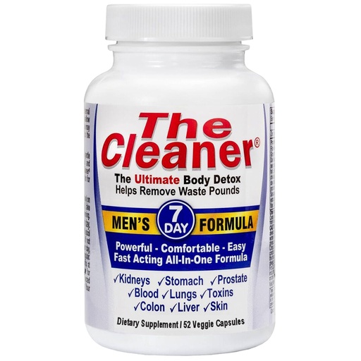 [BRSWKEY7BEHBYDQZ] Century Systems The Cleaner Detox, Powerful 7-Day Complete Internal Cleansing Formula for Men, Support Digestive Health, 52 Vegetarian Capsules