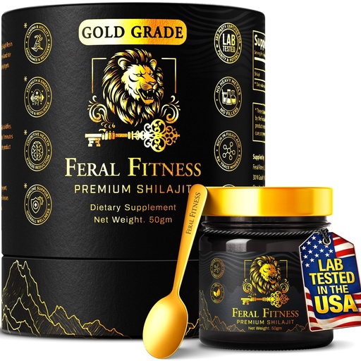 [BRSREZL6AV5B4DI7] 50g | Lab Tested in the USA | 100% Pure Himalayan Shilajit Resin - Gold Grade | 85+ Trace Minerals & Fulvic Acid | Supports Energy, Stamina, Focus & Vitality for Men & Women | Glass Jar (125 Servings)