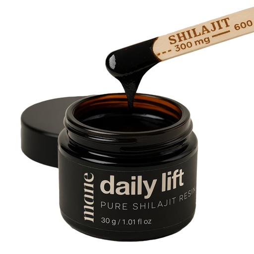 [BRSREFL3BMHGMDT2] Superior Mane Daily Lift Shilajit Resin | Natural Mineral Resin with Fulvic Acid & Trace Minerals | Supports Focus, Vitality & Daily Wellness