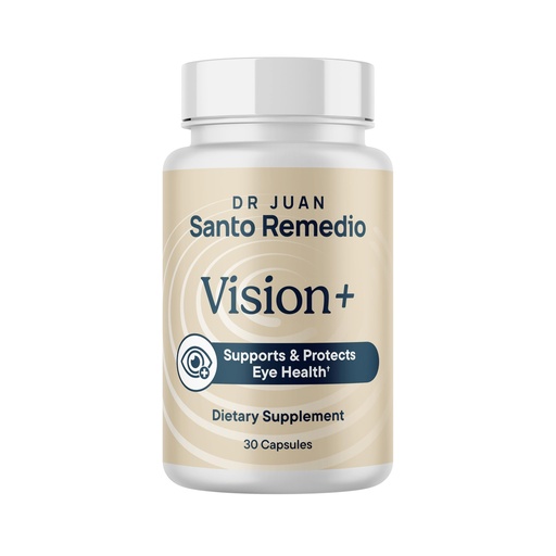 [BRSRGCY5BVYBAFAU] Santo Remedio Vision+, Dietary Supplement, Supports Eye Health, Protects from Blue Light Exposure, Promotes Visual Acuity and Sharpness, Contains Affroneye® Saffron Extract, 30 Servings