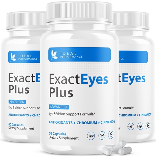 [BRSW2AT3OEAWGADL] Exact Eyes Plus Advanced Eye Formula Vision Support Supplement Vitamins (3 Pack)
