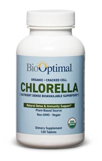 [BRSWGZIQCBYRUAY4] BioOptimal Organic Chlorella Tablets - Organic, Non-GMO, No Additives or Fillers - 500mg Premium Quality Dietary Supplement with Vitamins, Minerals, & Antioxidants (120 Tablets)