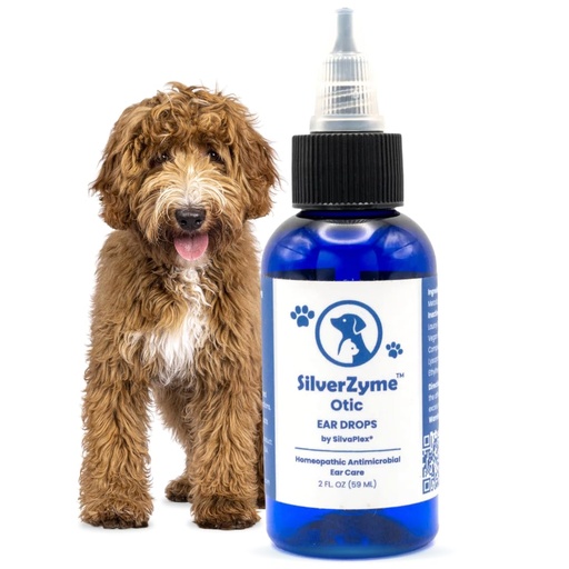 [BRSRAAYHBV5AGGT5] SilverZyme Otic Ear Cleaning Drops for Dogs & Cats - Gentle Ear Wash Removes Odor, Wax & Debris - Enzymatic Formula with AG21 Chitosan-Silver, Hypoallergenic Pet Ear Care, Made in USA (2oz)