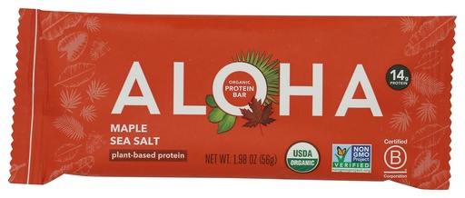 [BRSROHQ7CAOQGDQU] Aloha, Bar Protein Maple Sea Salt Organic, 1.98 Ounce