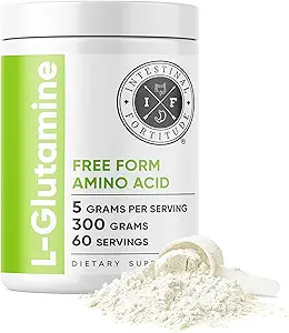 [BRSRMY33OEARM23A] Intestinal Fortitude L-Glutamine L Glutamine Powder - Close Out - Free Form Amino Acid Supplement, Leaky Gut, Made in The USA, Vegan, Unflavored, Non-GMO & Gluten-Free