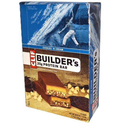 [BRSWIEY4OV4AAGQ7] Clif Bar Cocoa Dipped Double Decker Crisp Bar, Cookies/Cream, 12 Count (Pack of 1)