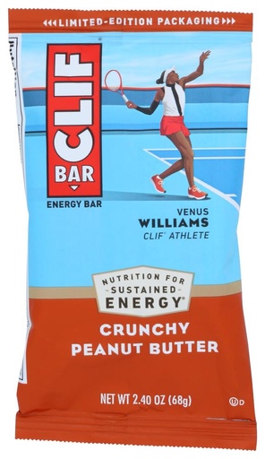 [BRSWIFQ6CMMG22TO] Clif Bar, 2.4 Ounce - Organic Crunchy Peanut Butter (8 Pack)