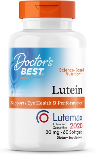 [BRSWIHTQC4HBGHT6] Doktorlar Best Lutein, Supports Eye Health & Performance, Non-GMO, Gluten Free, 20 mg, 60 Softgels