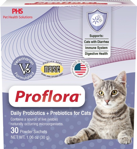 [BRSWIHD4CYHQ43DO] Probiotics for Cats-Complete Gut Health & Immune Support. Easy to Use Digestive Multi-Strain Probiotics. Easier Diet Transitions, Healthier Skin & Coat & Helps Treat Diarrhea. 30 Packets.