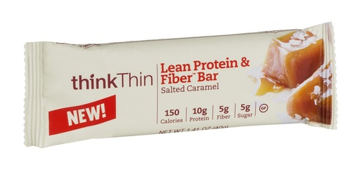 [BRSWIGIGAENACGY3] Lean Protein and Fiber Bar Salted Caramel 1.41 Ounces (10 Pack, 14.11oz Total)