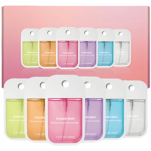 [BRSRACD4C4MAOCIY] 6 Pcs Hand Sanitizer Spray, Portable Power Mist Hydrating Hand Sanitizers Spray for Adults and Kids, 7.8 FL. OZ. Travel Size, 5 Scents