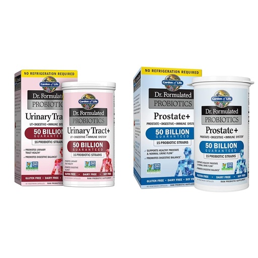 [BRSRAZA3OUORMAD5] Garden of Life Dr. Formulated Probiotics for Urinary & Prostate Health, 60 Count
