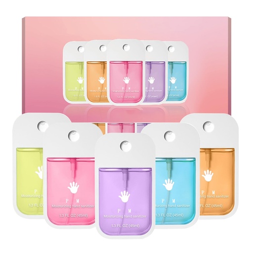 [BRSREBL2DMCBU3Y3] New 5 Pcs Moisturizing Hand Sanitizer,Portable Power Mist Quick-Dry Travel Size,Skin Moisturizer Tightens(5 Scents,1.3 Fl Oz)