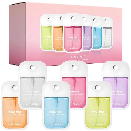 [BRSRGFD6BUNWG2DO] 6-Pack Hand Sanitizer Spary Travel Size Spray 1.5 FL OZ (45ML) Strawberry, Lavender, Vanilla, Pumpkin, Aloe Vera and Moisturizing.Moisturizing, No-Rinse, Family Pack