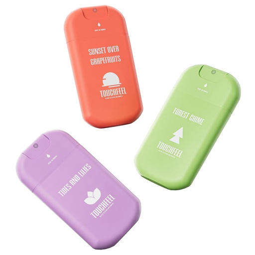 [BRSREYYPOV4AK3I3] Power Mist Hand Sanitizer Spray, Scented Hydrating Hand Sanitizers Travel Size Refillable, Pocket Portable 3-Pack (Forest Chime, Tides and Lilies, Sunset over Grapefruits) 0.93Fl Oz Each