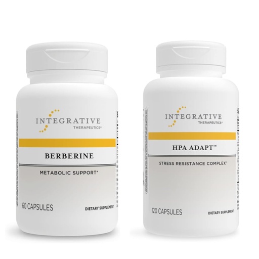 [BRSRAZQPPIFBADI4] Integrative Therapeutics Bundle with Berberine, 60 Capsules & HPA Adapt, 120 Vegan Capsules - Supplement for Metabolic Support* - Support Healthy Stress Response with Ashwagandha*