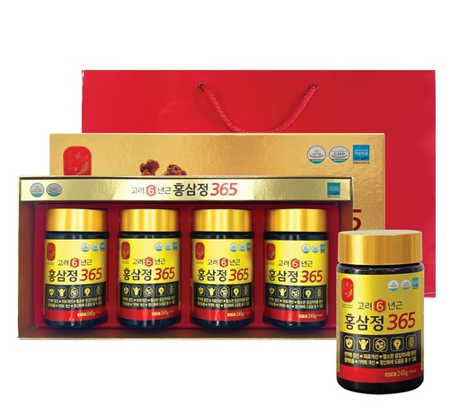 [BRSW2GAHCUJRO33U] [960g / 34oz] HongSamJeong Korean 6 Years Red Ginseng Gold Extract 240g (8.5oz) X 4ea