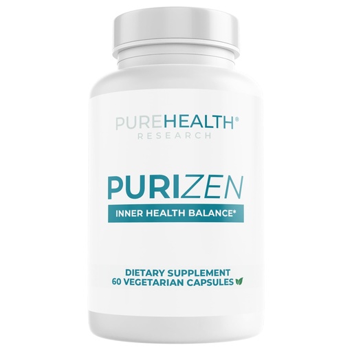 [BRSRGGAPOEHR4ETD] PUREHEALTH RESEARCH Purizen - Inner Health Balance - Internal Balance & Skin + Nail Support Supplement for Women & Men – with Oregano Leaf, Garlic, Apple Cider Vinegar, Turmeric & More – 60 Capsules
