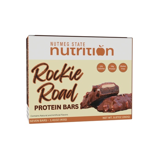 [BRSW2AILBYMWMDI6] FITWISE - High Protein Layer Bars, 15g Protein, Low Calorie, Low Fat, Low Cholesterol, Aspartame Free, Vegetarian Breakfast Snack Bar, 7 Servings Per Box (Rockie Road)