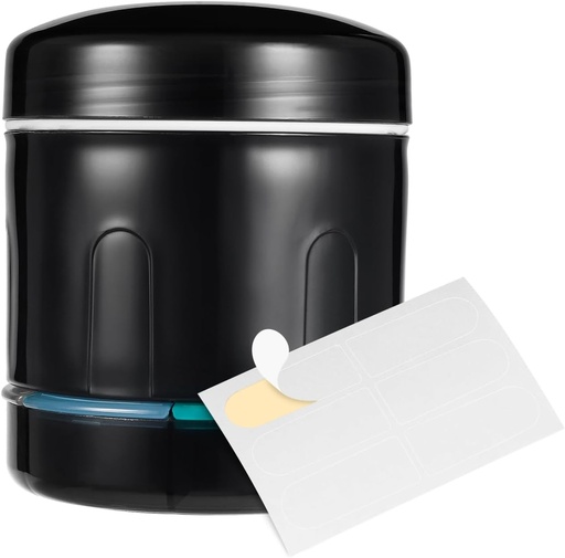 [BRSRAFI5PIGW2E35] Sukuos veľký pilulka Organizátor denne s širokým otváracím dizajnom, kombinovaný pilulka Organizátor fľaše so 6 & 7 oddelením, Týždenné pilulky držať rôzne lieky / Vitamins, Obsahuje 12 ks Etikety