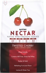 Syntrax Nutrition Nectar, 100% Whey Protein Isolate Powder,Refreshing Fruit Juice Flavor, Twisted Cherry, 2 lbs