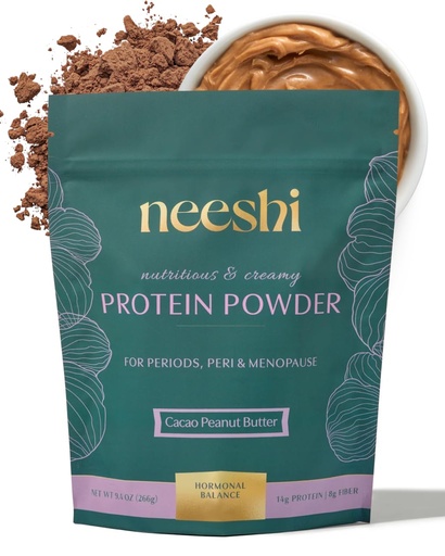[BRSREZQRDJ6AKD3J] Hormone Balancing Protein & Fiber Blend – Vegan, Gluten-Free, All-Natural – PMS & Menopause Support – 1-Week Supply – Cacao Peanut Butter Flavor