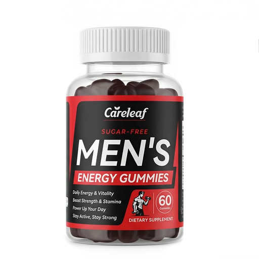 [BRSRGFDYBEPAEYDF] Men's Energy Gummies - Testosterone Support to Enhance Male Energy, Stamina, Endurance & Prostate Health - Testo Gummy with Maca, Ginseng, Horny Goat Weed, Pumpkin Seed & Zinc, 60 Ct
