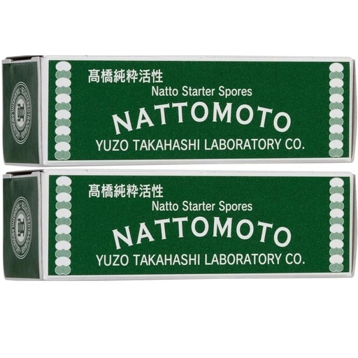 [BRSROCYCBUDWKFDA] Japanese Natto Starter Spores (Nattomoto) - 3g (enough to make 30kg of natto) | 100% Organic Soybean Extract | Made in Japan | Yummy-Yamaguchi (Pack of 2)
