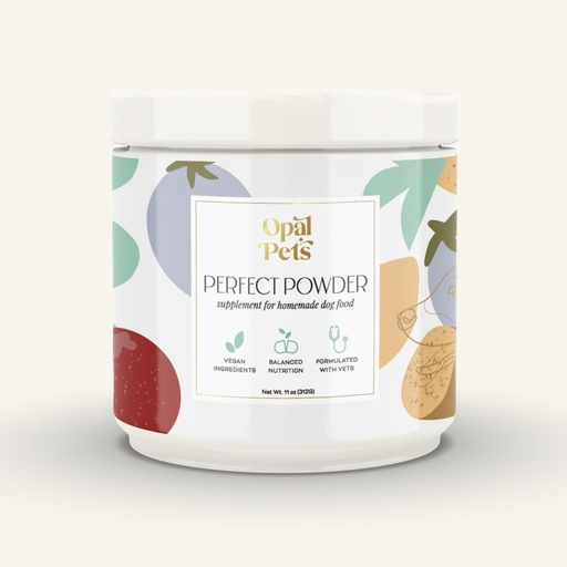 [BRSREAT7DIHGCYI2] Perfect Powder – Multivitamin for Homemade Dog Food – Vet-Formulated, Whole Food Ingredients – Vegan, Non-GMO – Vitamins, Minerals, Omega-3s – 11 oz