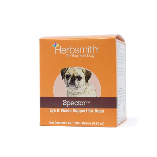 [BRSWGADYOIHQG3LA] Herbsmith Spector - Eye and Vision Support for Dogs - Repair Greying to the Eyes - Senior Supplement for Dogs - Antioxidant for Dogs - 60ct Small Chews
