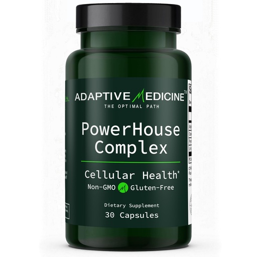 [BRSRAAYPPJYQEFLA] Powerhouse Complex – Supplement for Mitochondrial Support, Brain & Memory Health, Energy Support with L-Ergothioneine, ALA, CoQ10 & PQQ – Cellular Energy, Cognition & Metabolic Health – 30 Capsules
