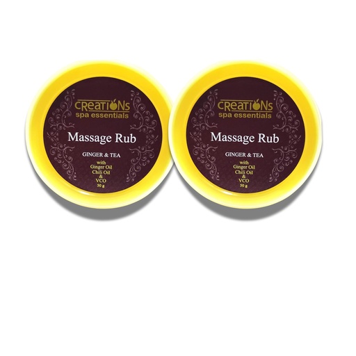 [BRSREEINA4JRE3I3] Massage Rub, Ginger & Tea, 50g (Yellow) (2)